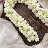 Vriksham Fastive White Jasmin Buds Gajra Flower Accessories ( Gundu malli )-H1231